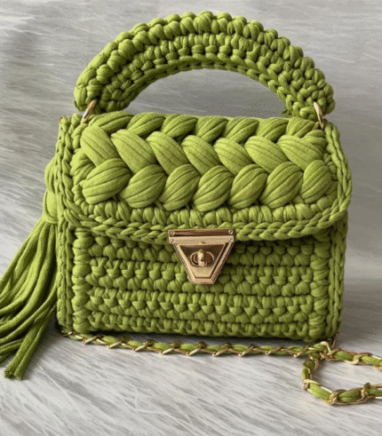 Midnight Blue Braided Handmade Purse