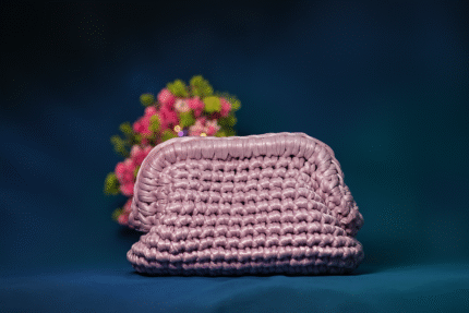 Bronze metalic clutch bag