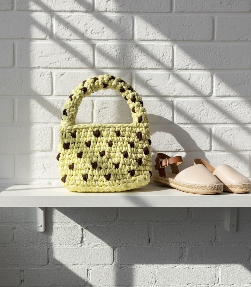 IMG_1094 Mini Bag – Yellow Heart - Image 1