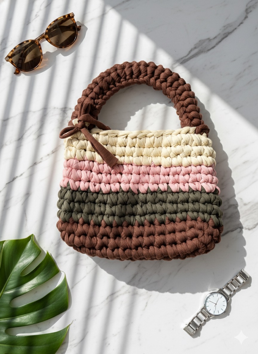 IMG_1095 Mini Bag – Earth Stripe - Image 1