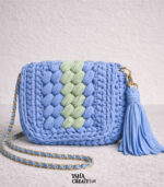 Ocean Mint Crochet Sling Bag