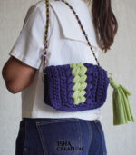 Violet Breeze Crochet Sling Bag - Image 2