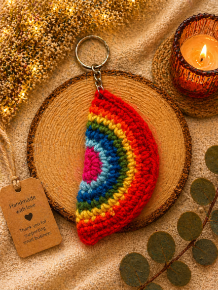 Multicolor Slice Keychain