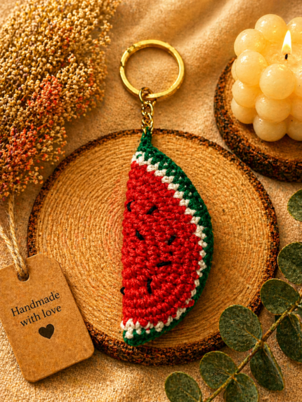 Watermelon Slice Keychain