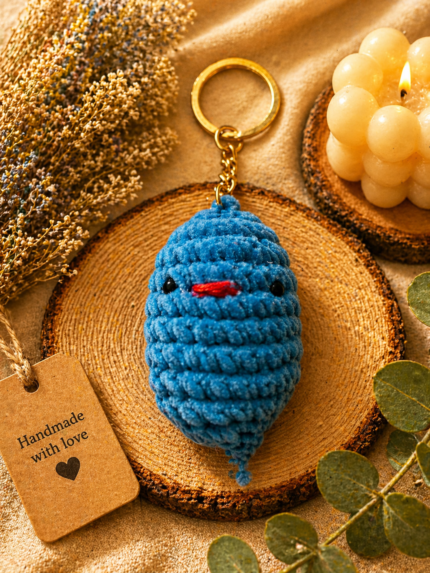 Blue Bird Keychain