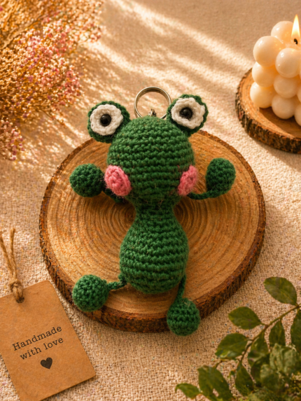 Green Frog Keychain
