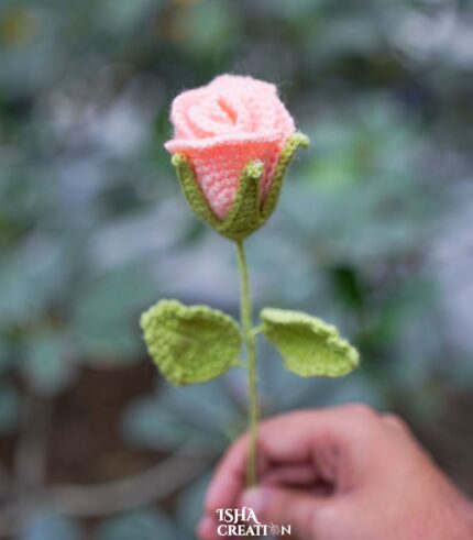 Handmade Crochet Rose Flower