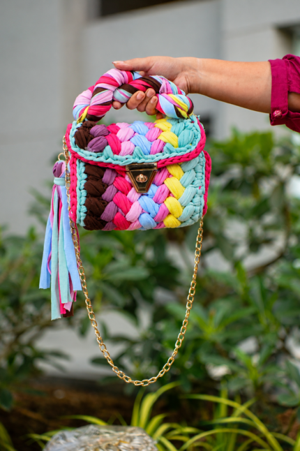 Colorful Crochet Bag