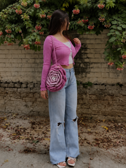 Purple Rose Bag