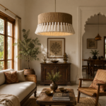Aaranya Jute Chandelier – Handmade Bohemian Pendant Light - Image 5