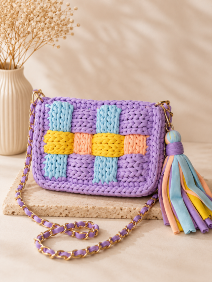 Small Tessie Multi color Combination handbag