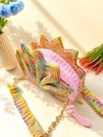 Pastel Lotus Crochet Handbag - Image 4
