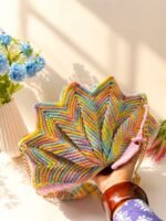 Pastel Lotus Crochet Handbag - Image 2