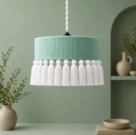Aqua Blue Aaranya Macrame Pendant Chandelier