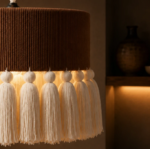 Dark Brown Aaranya Macrame Pendant Chandelier - Image 3