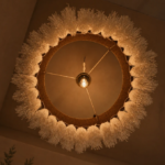 Dark Brown Aaranya Macrame Pendant Chandelier - Image 2