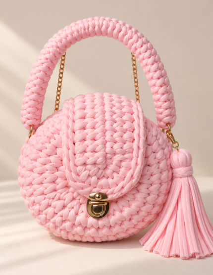 Baby Pink Loomi Crochet Bag