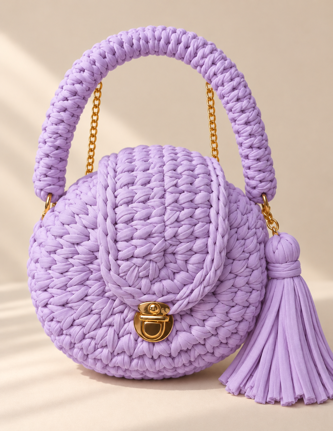 IMG_2982 Lavender Loomi Crochet Bag - Image 1