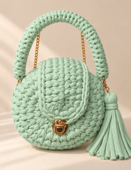 Mint Green Loomi Crochet Bag