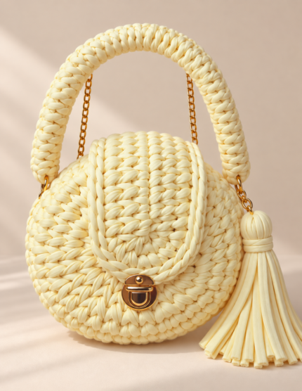 Butter Yellow Loomi Crochet Bag