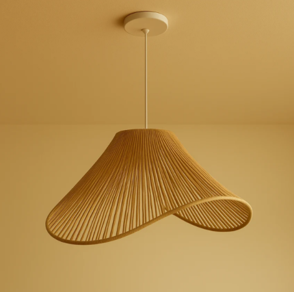 Solara Wave Jute Hanging Light