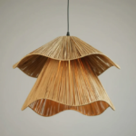 Terra Bloom Raffia Pendant Light - Image 4